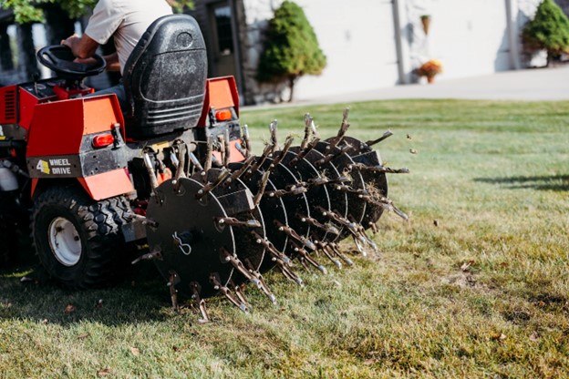 Up-close look at aerating your lawn